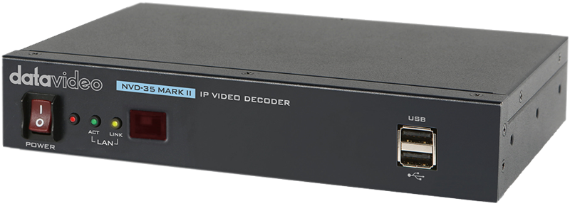 Datavideo NVD-35MKII H.264/SRT stream decoder with HDMI output – för filmskapare
