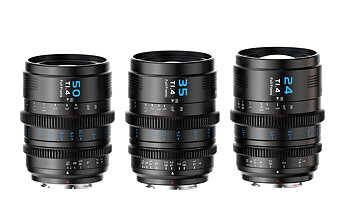 Vision Prime 1 Series T1.4 Full Frame Cine Lens Kit with 24mm/35mm/50mm (E mount, Black Color, including Z/RF/L Interchangable Mount)