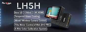 Portkeys Monitor LH5H  5" 4k 1700nits Touch With Camera Control For Z-cam, Bmpc4k/Bmpc4k
