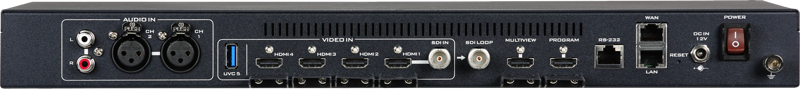 Datavideo iCast-10NDI 5 Input multiformat switcher w enc/rec - 3