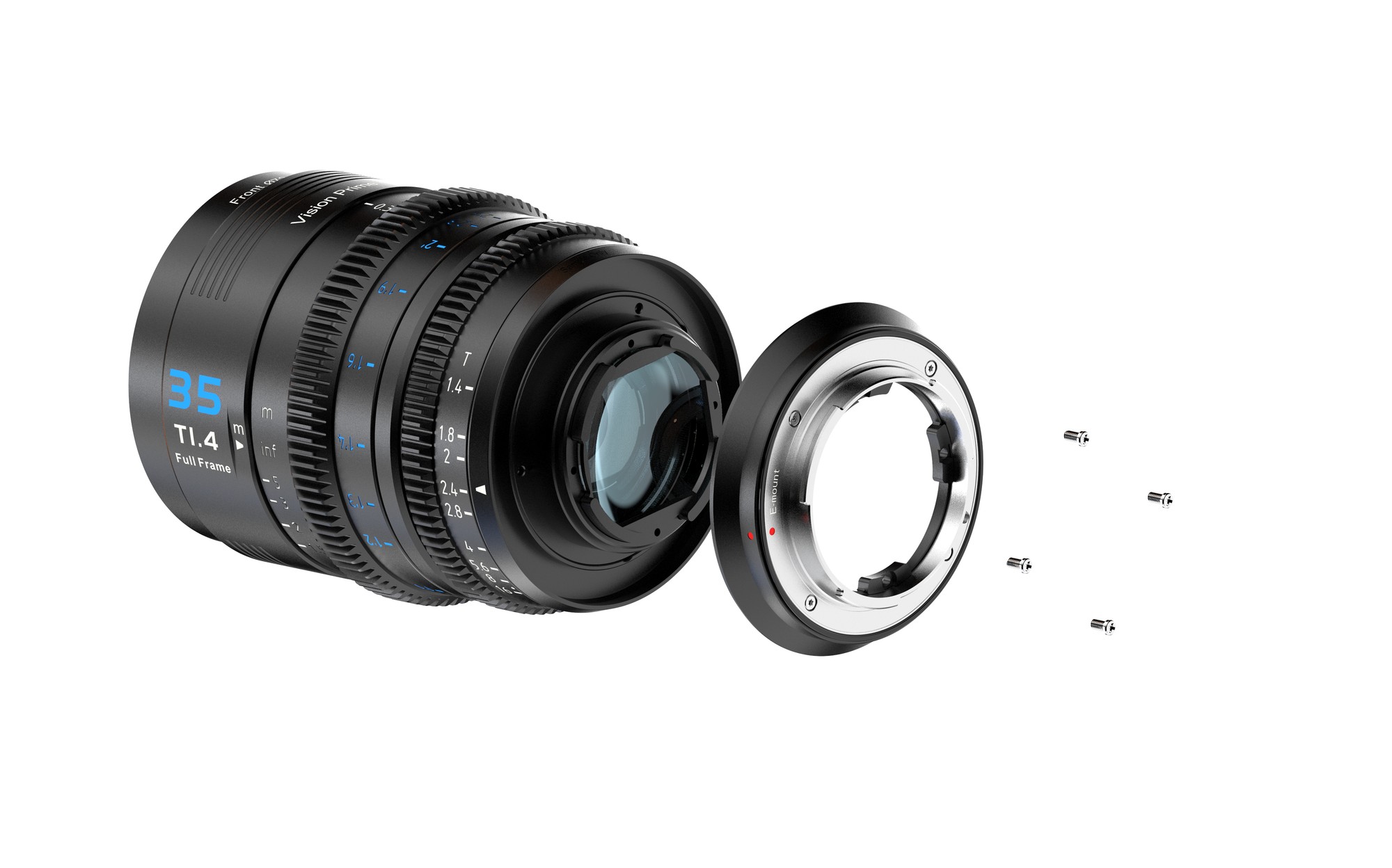 SIRUI Vision Prime 1 Series 35mm T1.4 Full Frame Cine Lens (E mount, Black Color, including Z/RF/L Interchangable Mount)) - 2
