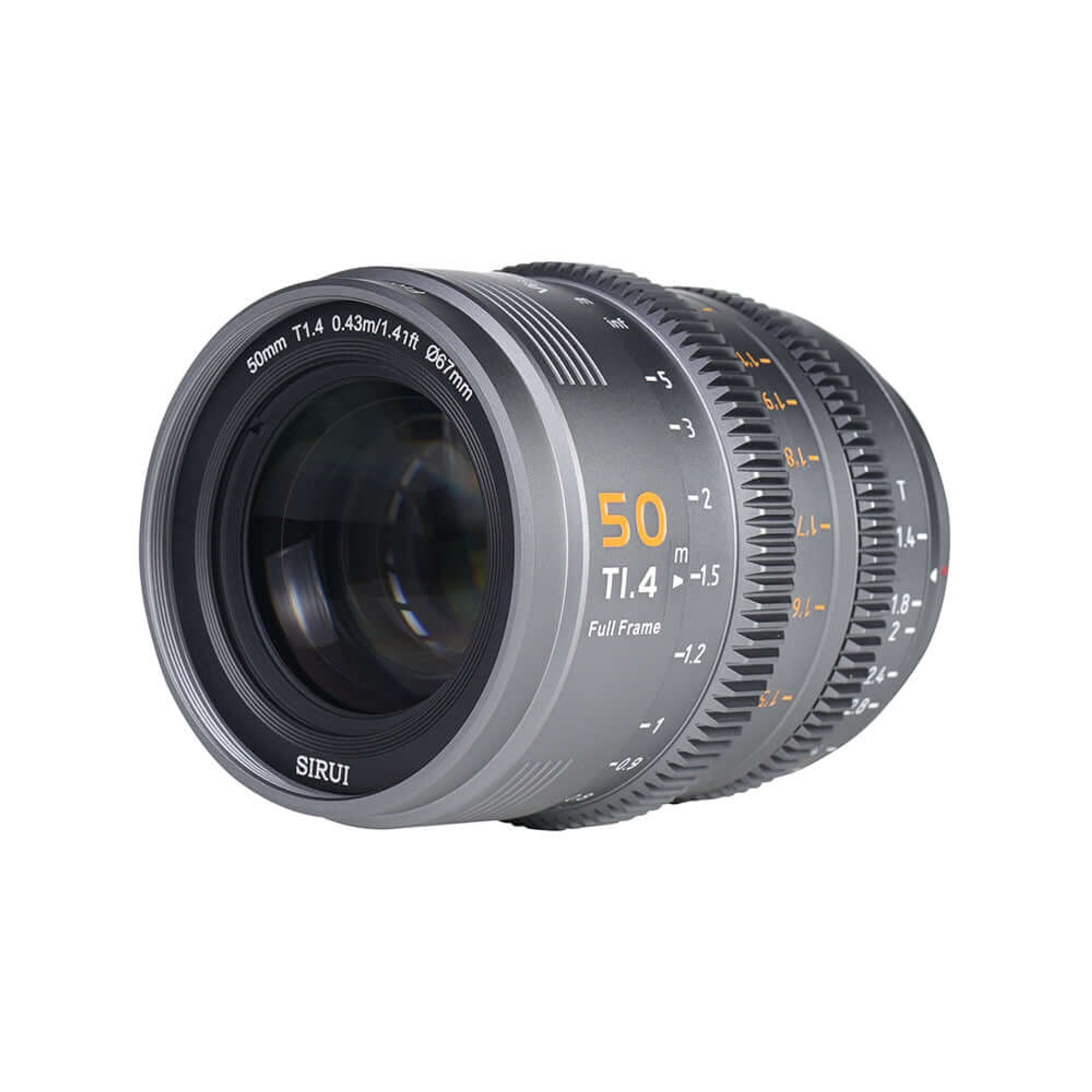 SIRUI Vision Prime 1 Series 50mm T1.4 Full Frame Cine Lens (Native E mount, Metal Grey Color, including Z/RF/L Interchangable Mount)) - 4