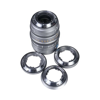 SIRUI Vision Prime 1 Series 50mm T1.4 Full Frame Cine Lens (Native E mount, Metal Grey Color, including Z/RF/L Interchangable Mount))
