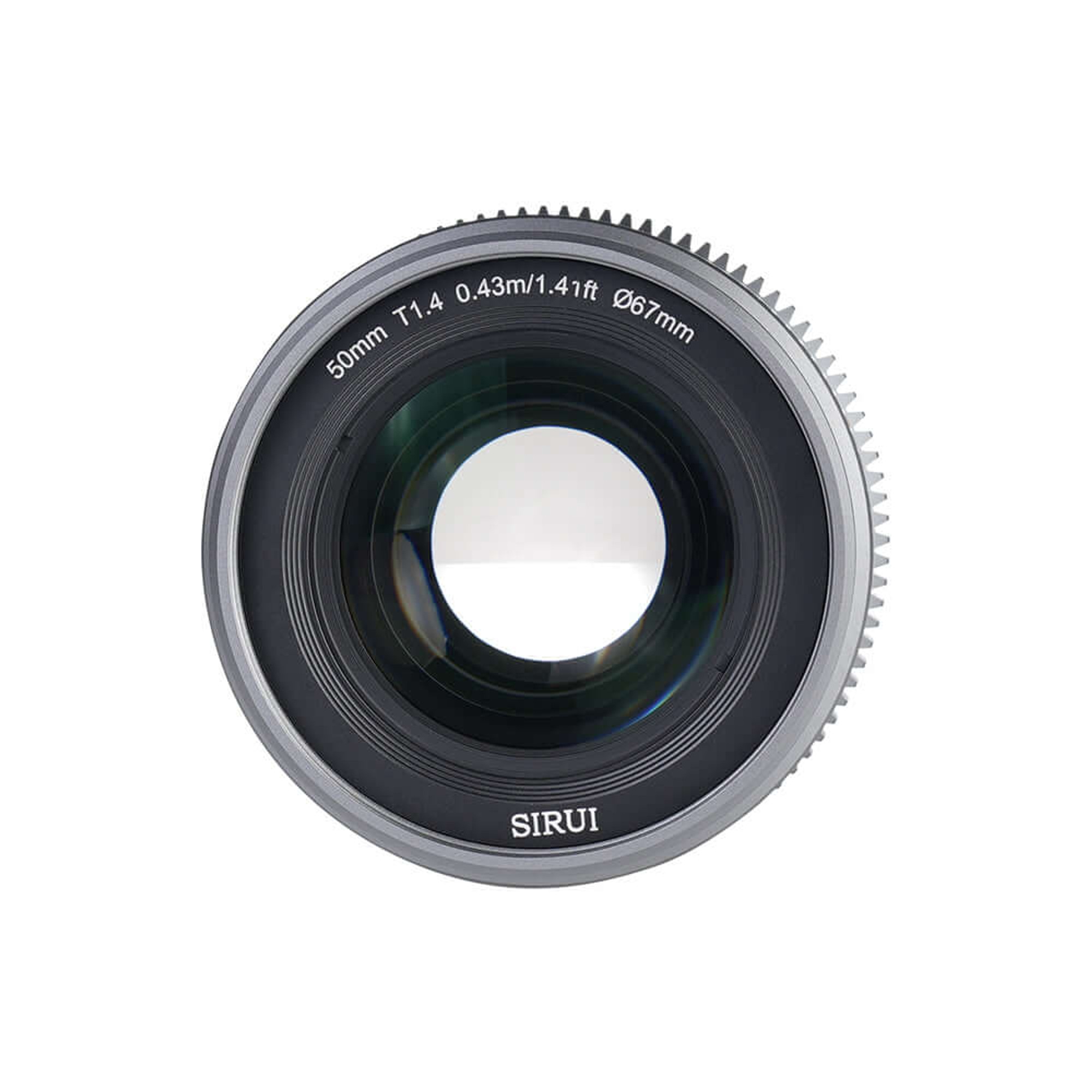 SIRUI Vision Prime 1 Series 50mm T1.4 Full Frame Cine Lens (Native E mount, Metal Grey Color, including Z/RF/L Interchangable Mount))