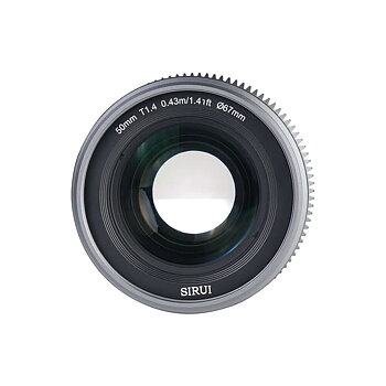 SIRUI Vision Prime 1 Series 50mm T1.4 Full Frame Cine Lens (Native E mount, Metal Grey Color, including Z/RF/L Interchangable Mount))