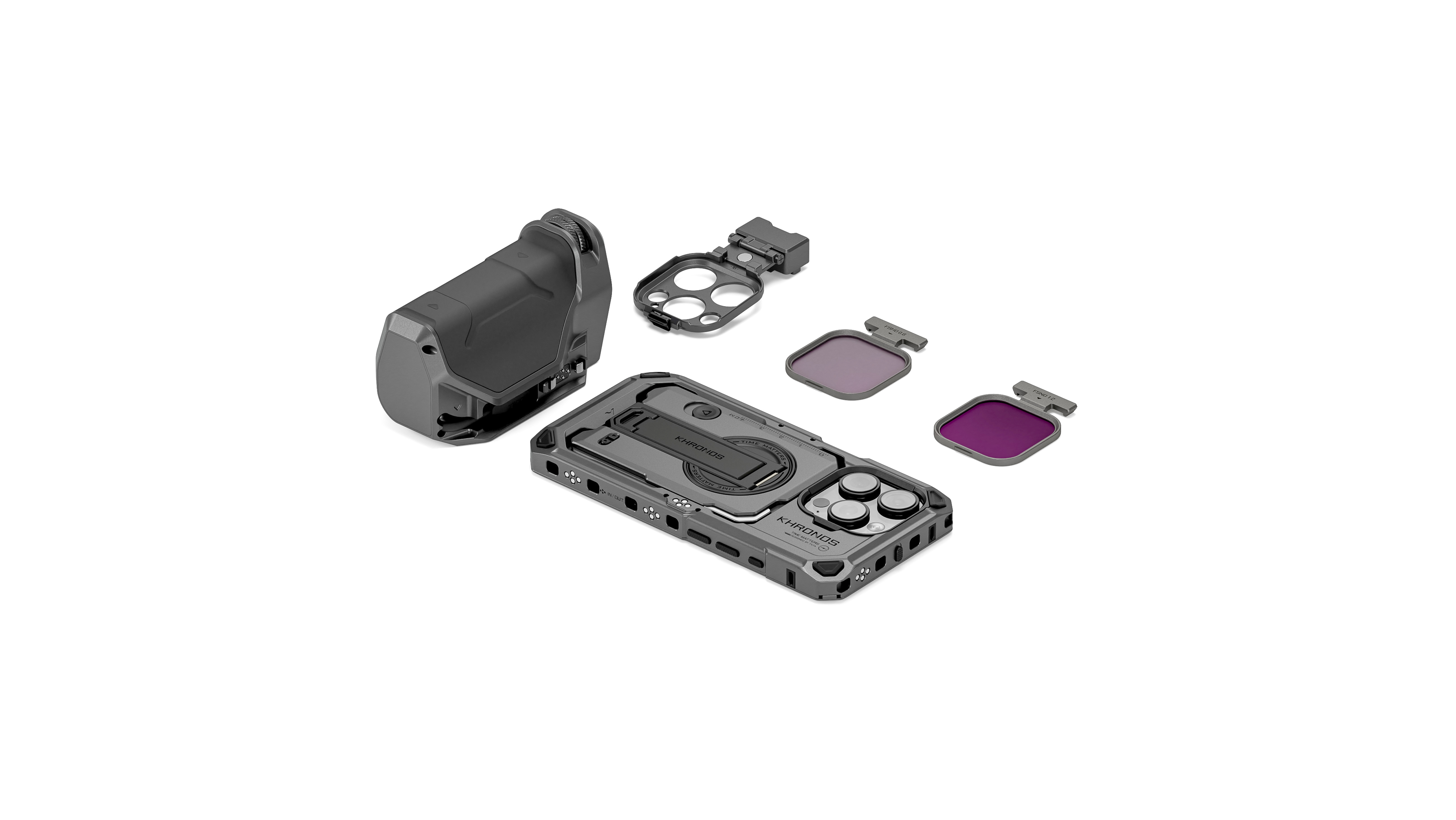 Tilta Khronos iPhone 16 Pro Handheld Kit - Space Gray (with Internal Batteries) - 4