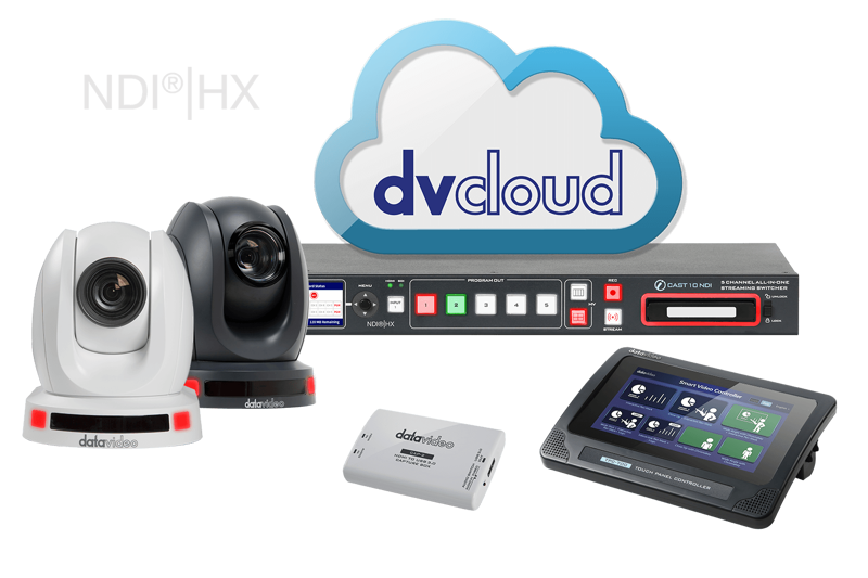 Datavideo BDL-1608 Bundle with iCast, TPC, 2xPTC & CAP-2