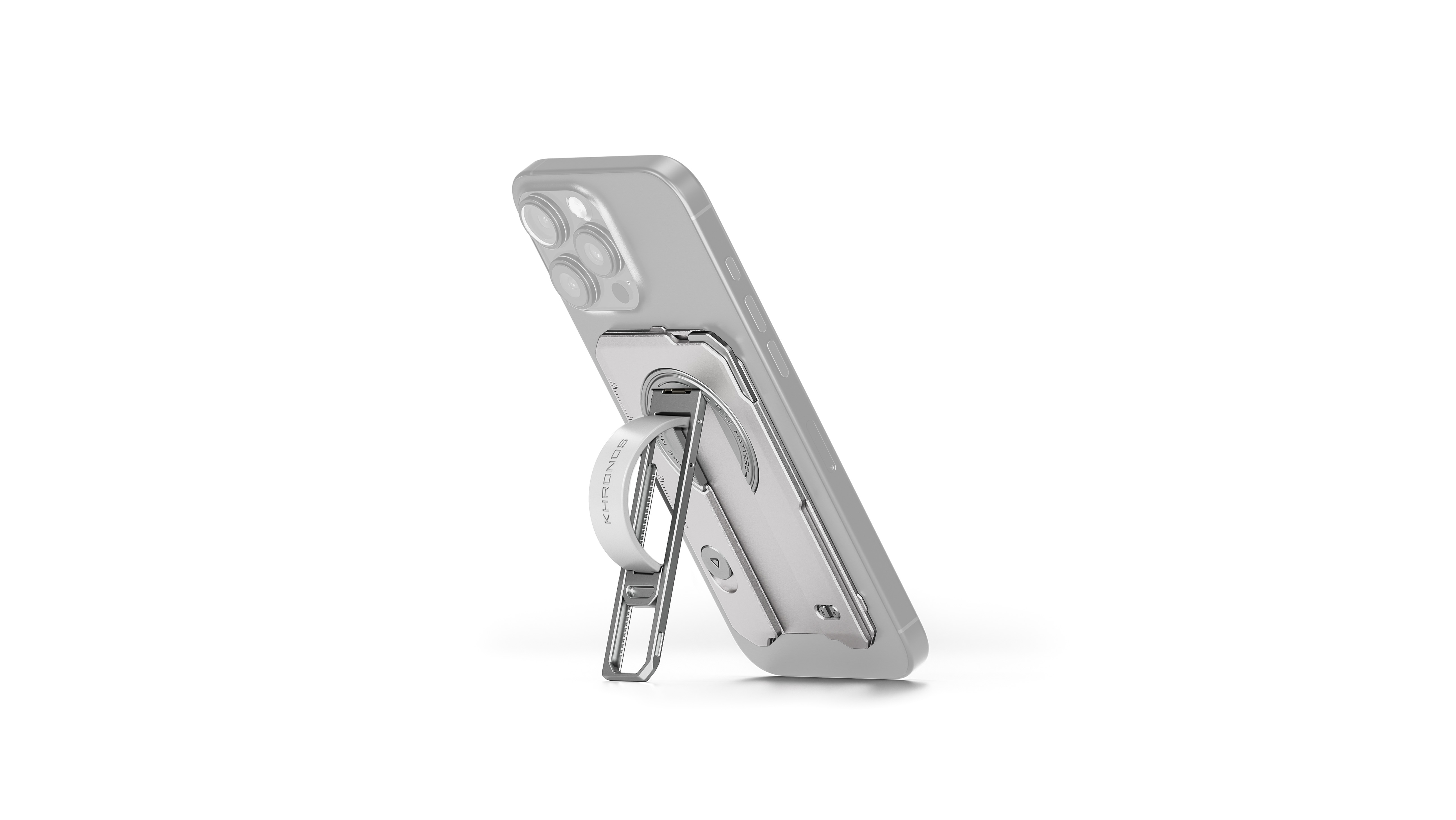 Tilta Khronos Multi-Functional Magnetic Backplate for iPhone 16 Pro Max - Titanium White - 2