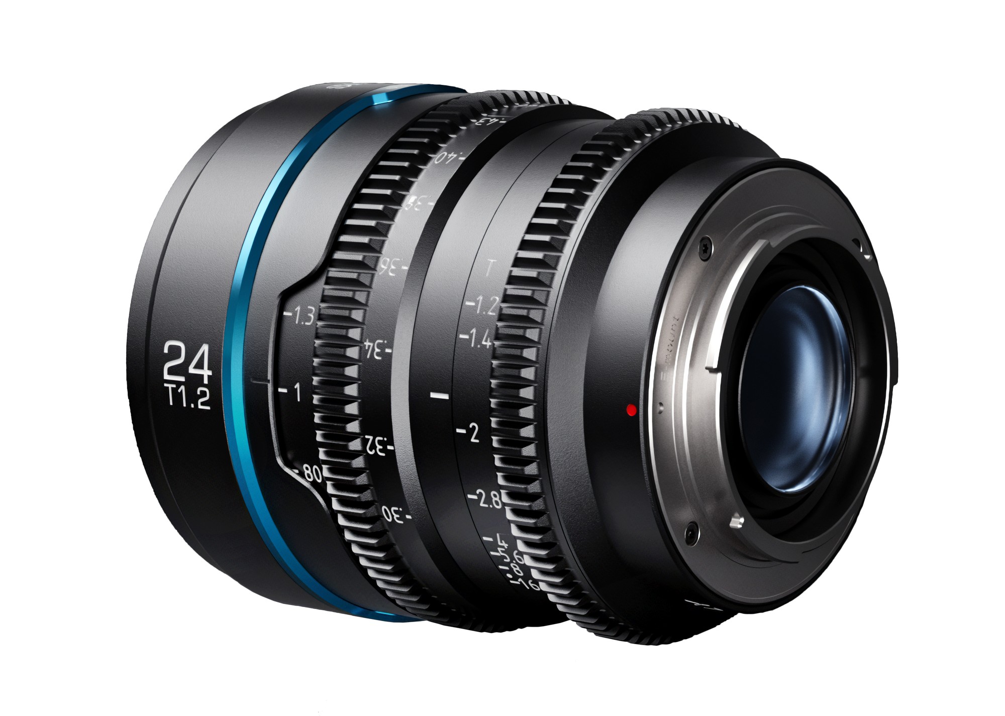 SIRUI Nightwalker Series 24mm T1.2 S35 Manual Focus Cine Lens (E Mount, Gun Metal Gray)