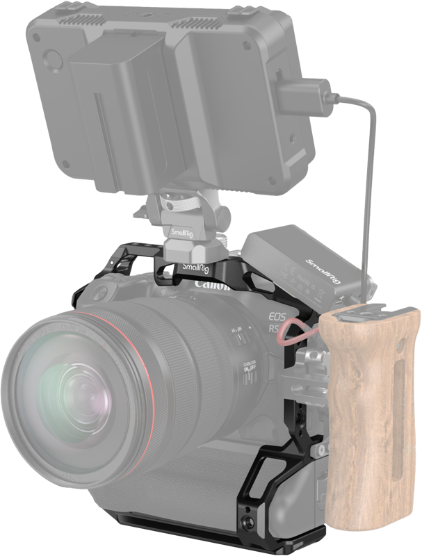 SmallRig 3464 Cage for Canon EOS R5 / R6 / R5C / R6 Mark II with BG-R10 Battery Grip - 5