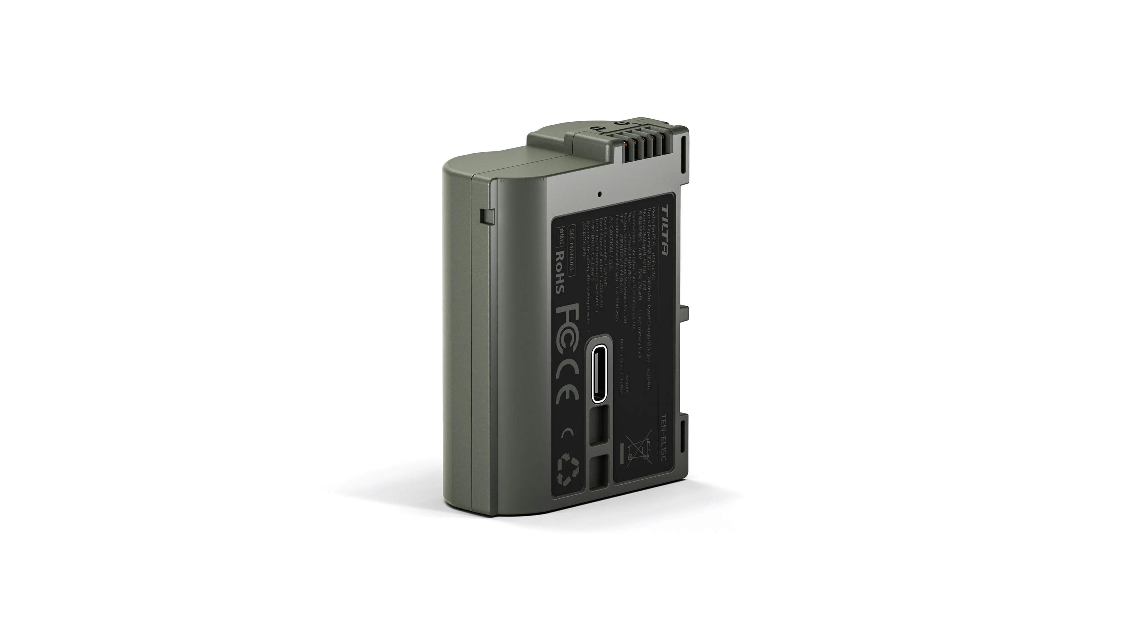 Tilta EN-EL15C Battery with USB-C Input (2400mAh) - Green - 11