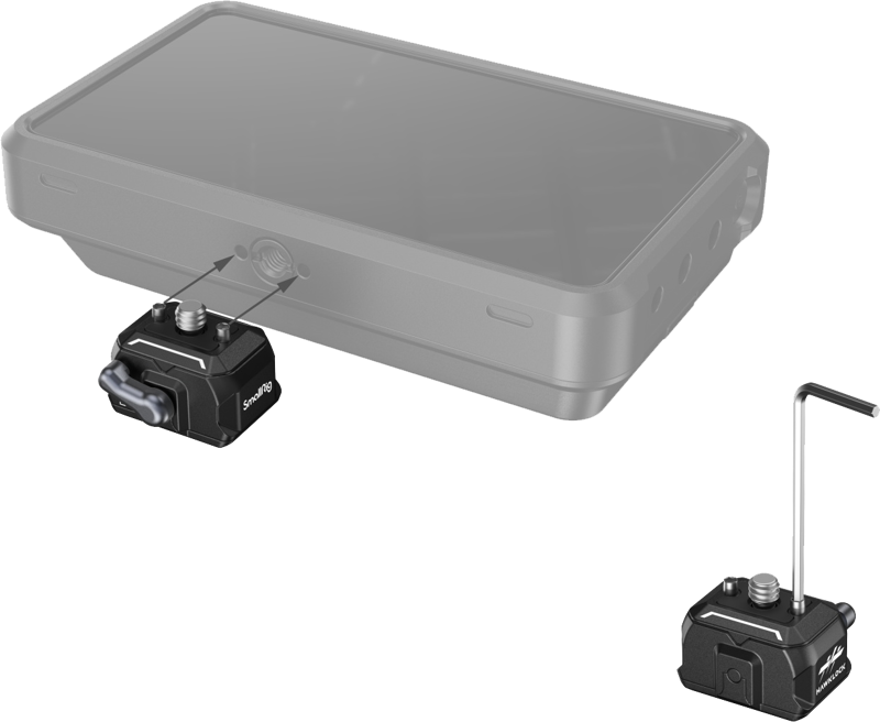 SmallRig 3513 Drop-in HawkLock Universal Mini Quick Release Clamp & Plate - 3