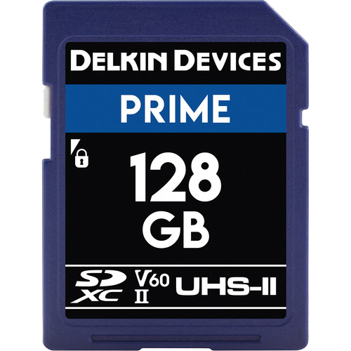 Delkin SD Prime 2000X UHS-II U3 (V60) R300/W100 128GB