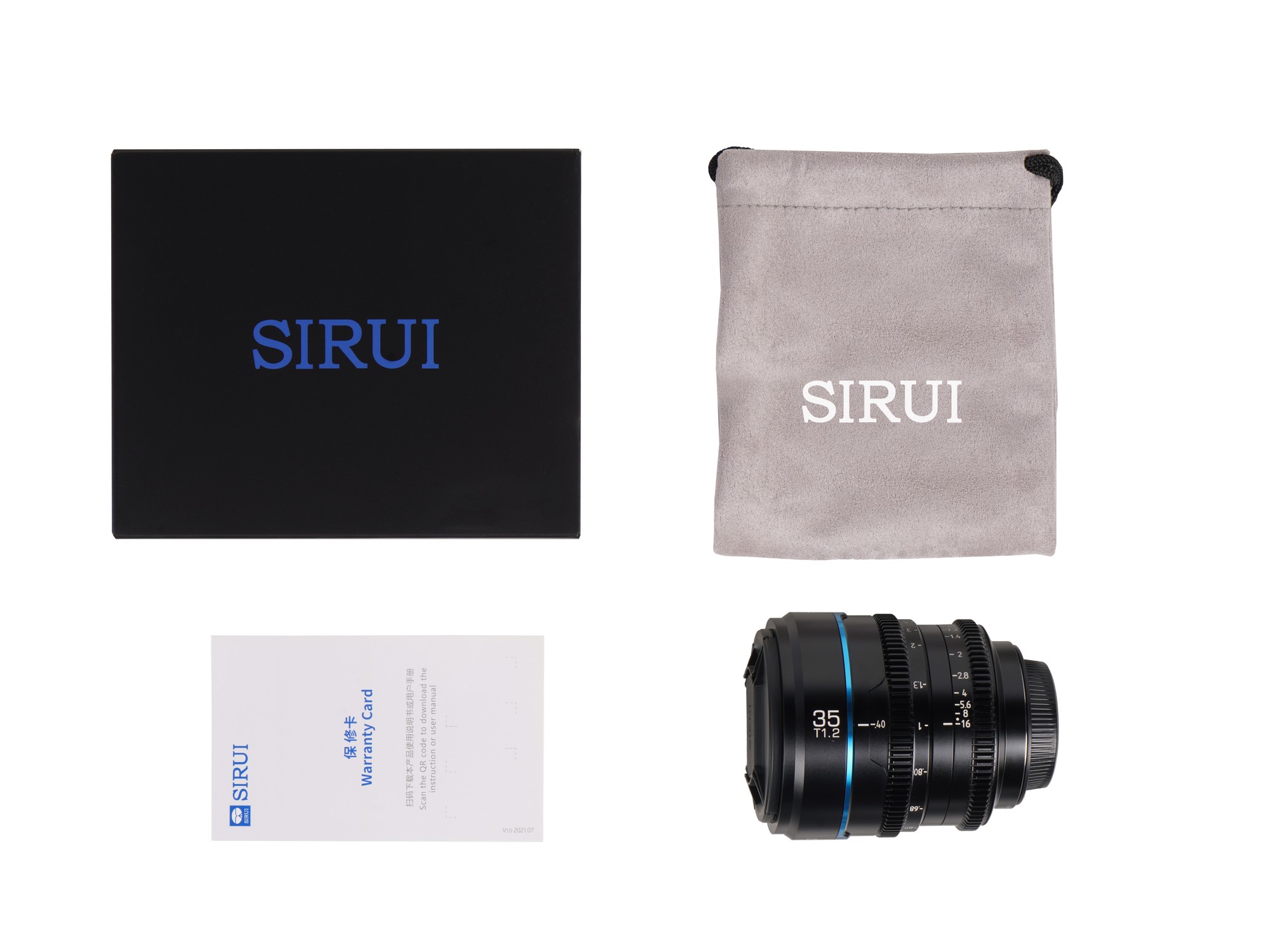 SIRUI Nightwalker Series 35mm T1.2 S35 Manual Focus Cine Lens (RF Mount, Black) - 2