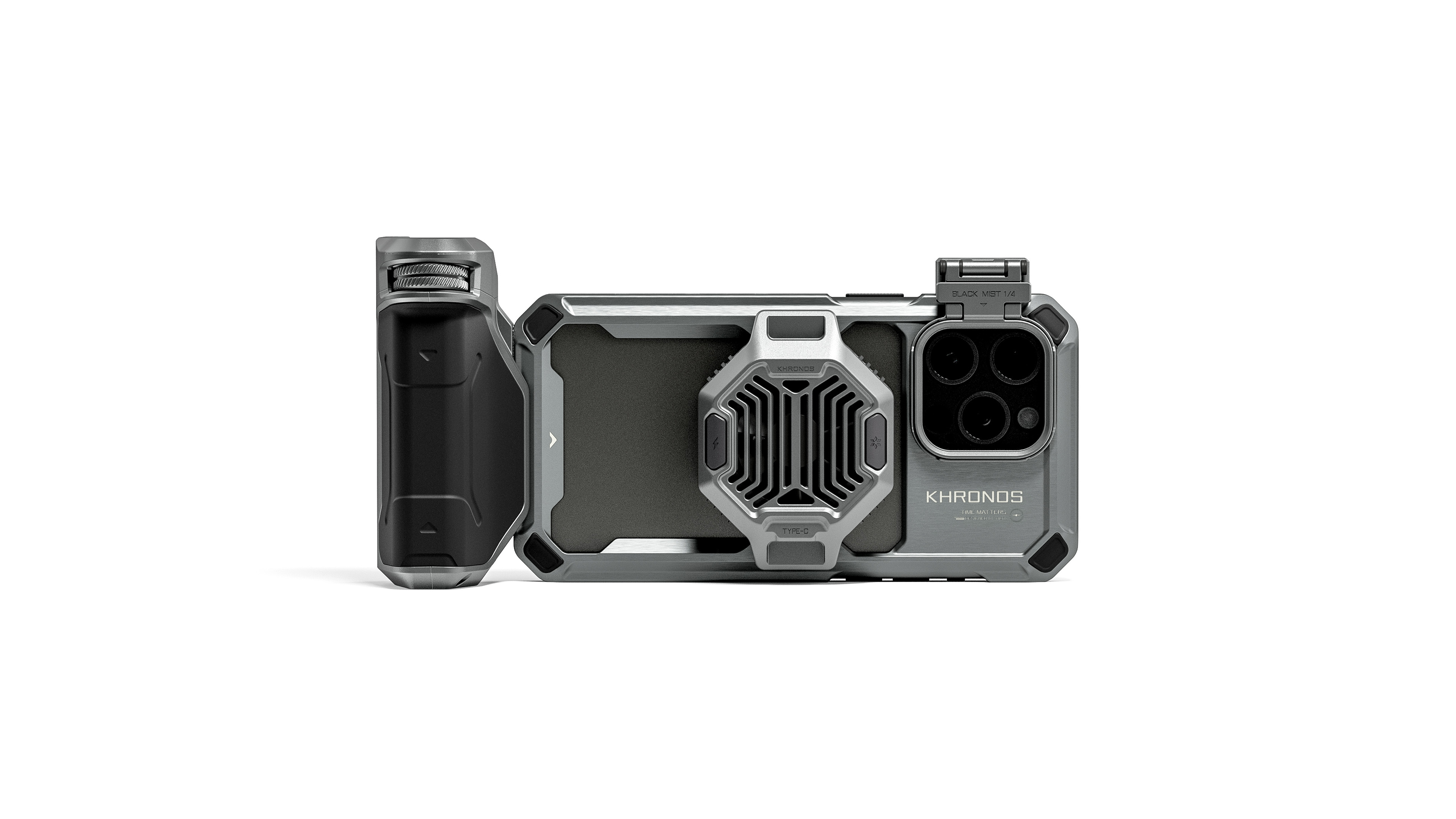 Tilta Khronos Magnetic Card Holder for iPhone 15 Pro - Space Gray - 3