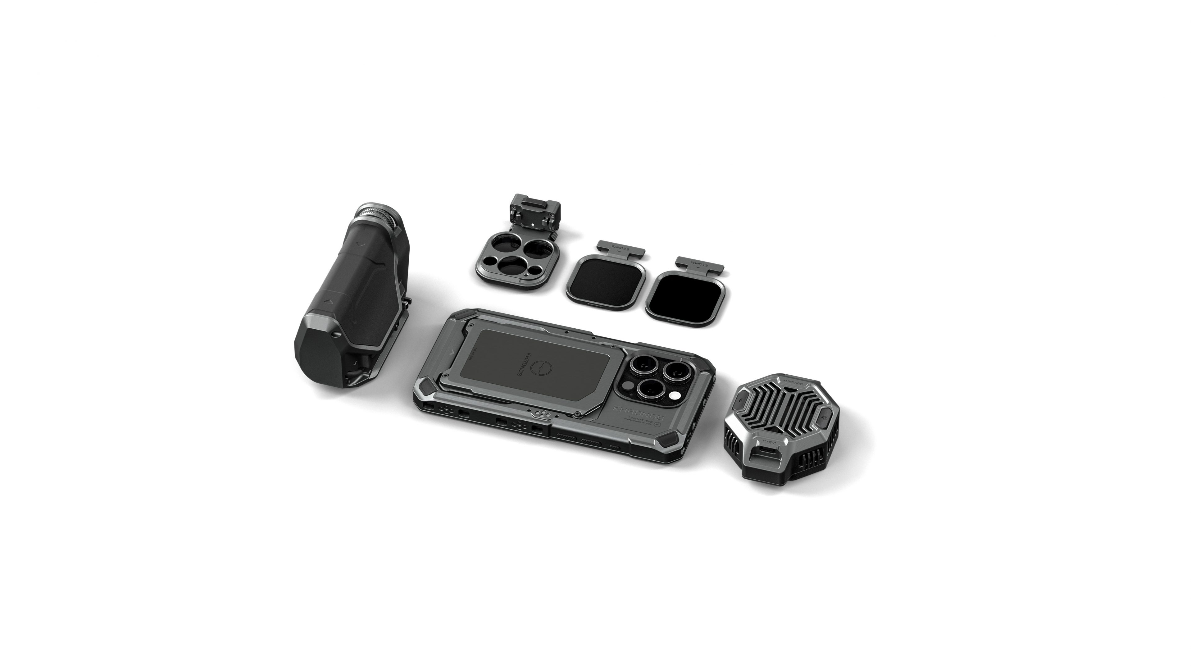 Tilta Khronos Magnetic Card Holder for iPhone 15 Pro - Space Gray - 14
