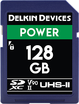 Delkin SD Power 2000X UHS-II U3 (V90) R300/W250 128GB