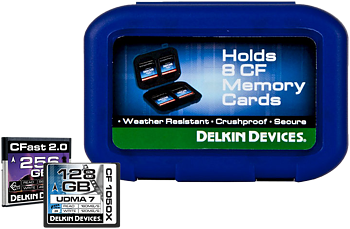 Delkin Weather Resistant Case for 8 CF/CFAST cards
