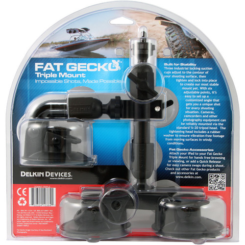 Delkin Fat Gecko Camera Mounts - FG Triple Suction - 7