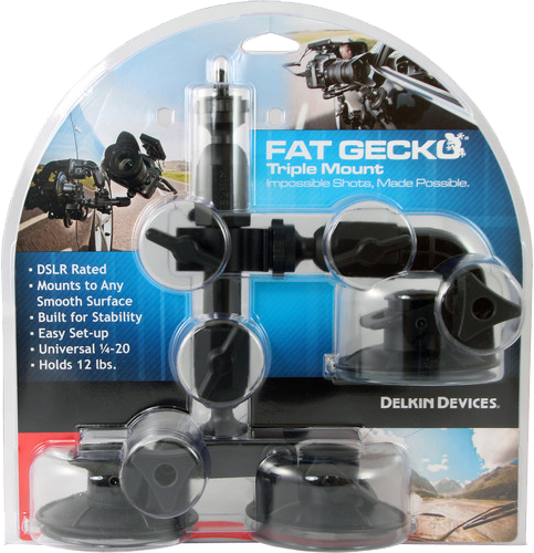 Delkin Fat Gecko Camera Mounts - FG Triple Suction - 3
