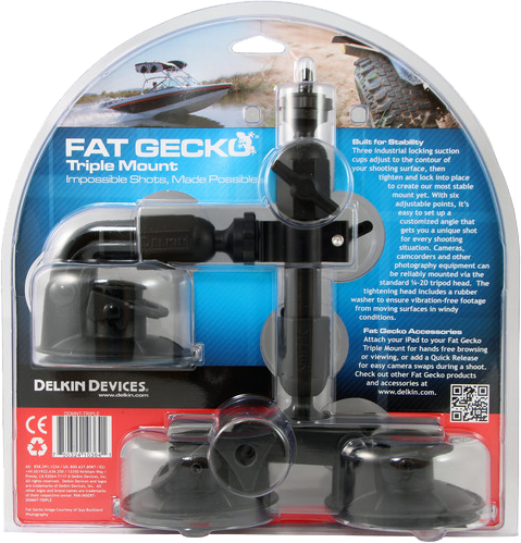 Delkin Fat Gecko Camera Mounts - FG Triple Suction - 4