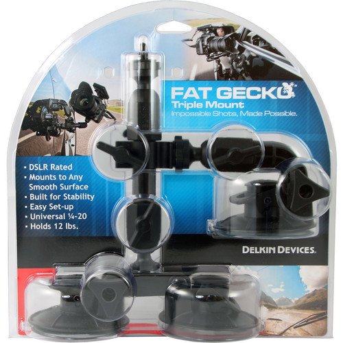 Delkin Fat Gecko Camera Mounts - FG Triple Suction - 6