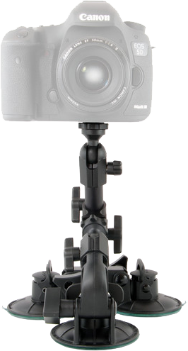 Delkin Fat Gecko Camera Mounts - FG Triple Suction - 2