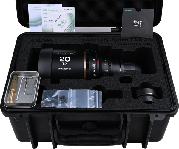 Laowa Proteus 2X Anamorphic 20mm T2 -Amber - Arri PL/ Canon EF - 5