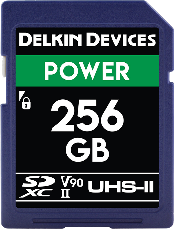 Delkin SD Power 2000X UHS-II U3 (V90) R300/W250 256GB