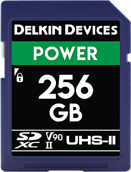 Delkin SD Power 2000X UHS-II U3 (V90) R300/W250 256GB