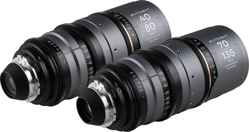 Laowa Sunlight 2X Anamorphic Zoom 2-Lens Bundle (40-80mm,70-135mm) (Amber) Arri PL - 4