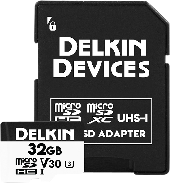 Delkin microSDHC Trail Cam Hyperspeed R100/W75 (V30) 32GB
