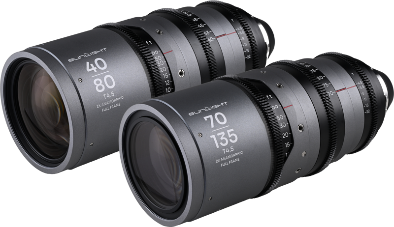 Laowa Sunlight 2X Anamorphic Zoom 2-Lens Bundle (40-80mm,70-135mm) (Clear) Arri PL - 3