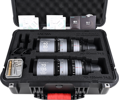 Laowa Sunlight 2X Anamorphic Zoom 2-Lens Bundle (40-80mm,70-135mm) (Clear) Arri PL - 5