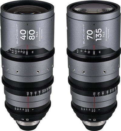 Laowa Sunlight 2X Anamorphic Zoom 2-Lens Bundle (40-80mm,70-135mm) (Clear) Arri PL - 2