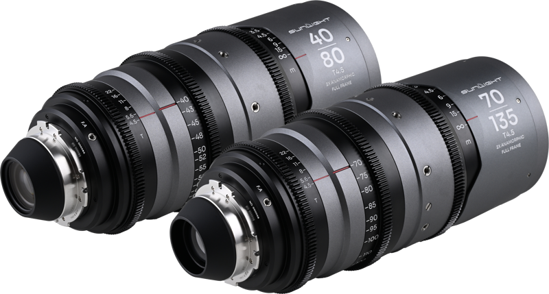 Laowa Sunlight 2X Anamorphic Zoom 2-Lens Bundle (40-80mm,70-135mm) (Clear) Arri PL - 4