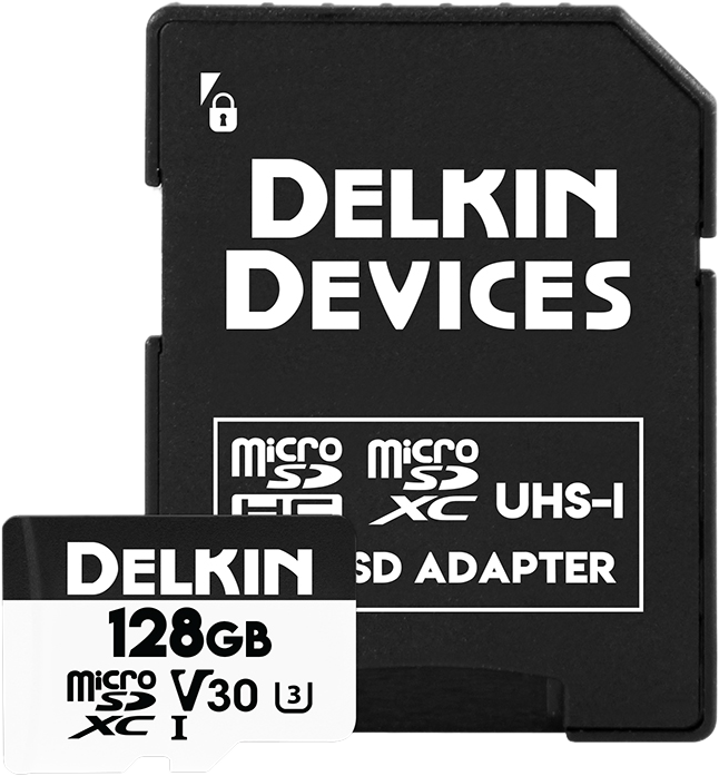 Delkin microSDXC Trail Cam Hyperspeed R100/W75 (V30) 128GB - 2