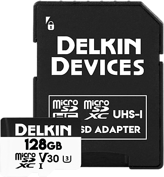 Delkin microSDXC Trail Cam Hyperspeed R100/W75 (V30) 128GB