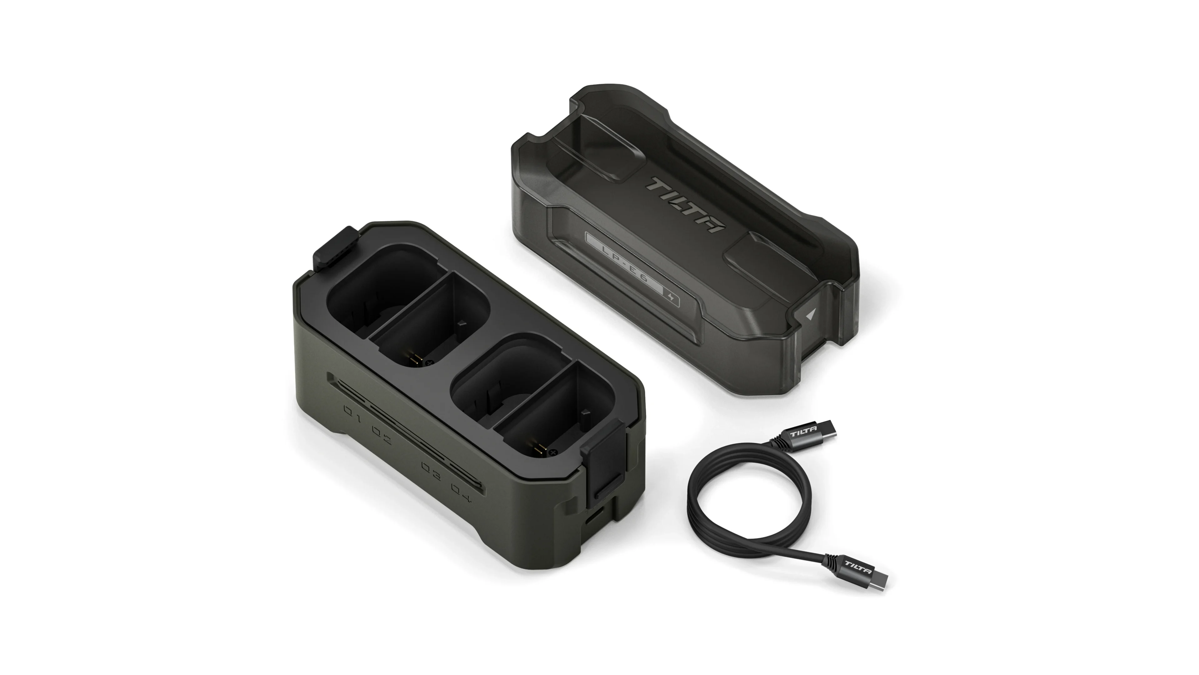 Tilta Portable Charging Station for LP-E6 (4 Channel) - Green - 3