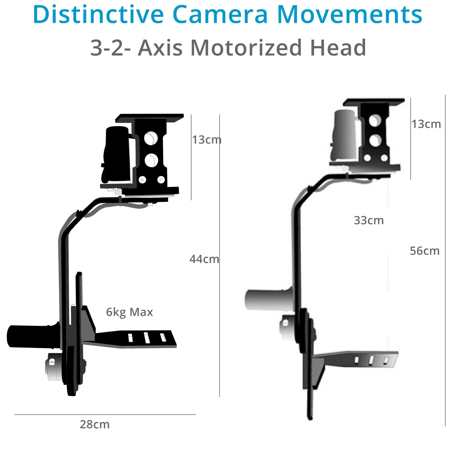 Proaim™ Jr Pan-Tilt Head with 12V Joystick Control  - 3