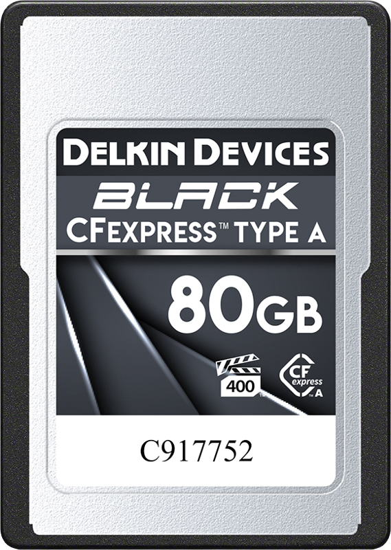 Delkin CFexpress BLACK | Type A | VPG400, R880/W730 / 80GB