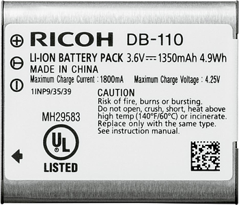 Ricoh/Pentax Ricoh Uppladdningsbart Batteri DB-110 OTH