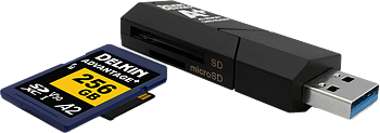 Delkin Cardreader SD & MicroSD A2 (USB 3.1)