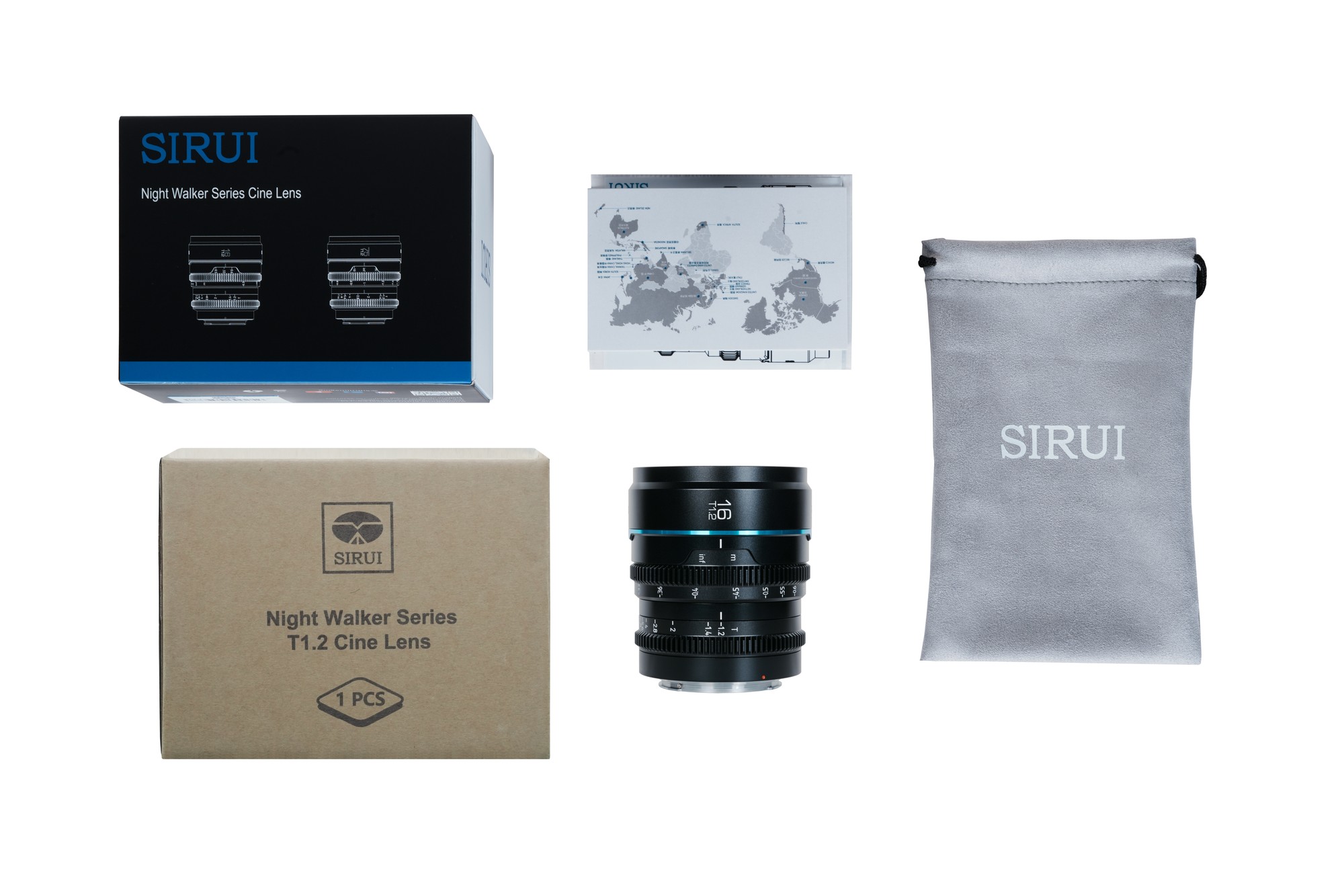 SIRUI Nightwalker Series 16mm T1.2 S35 Manual Focus Cine Lens (RF Mount, Black) - 2