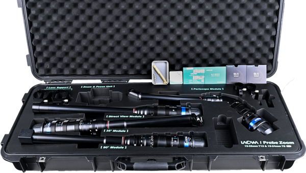 Laowa Probe Zoom 4-lens Bundle 15–24mm T8 Lens  (Direct, Periscope, 35° Degree, 90° Degree) Arri PL - 5