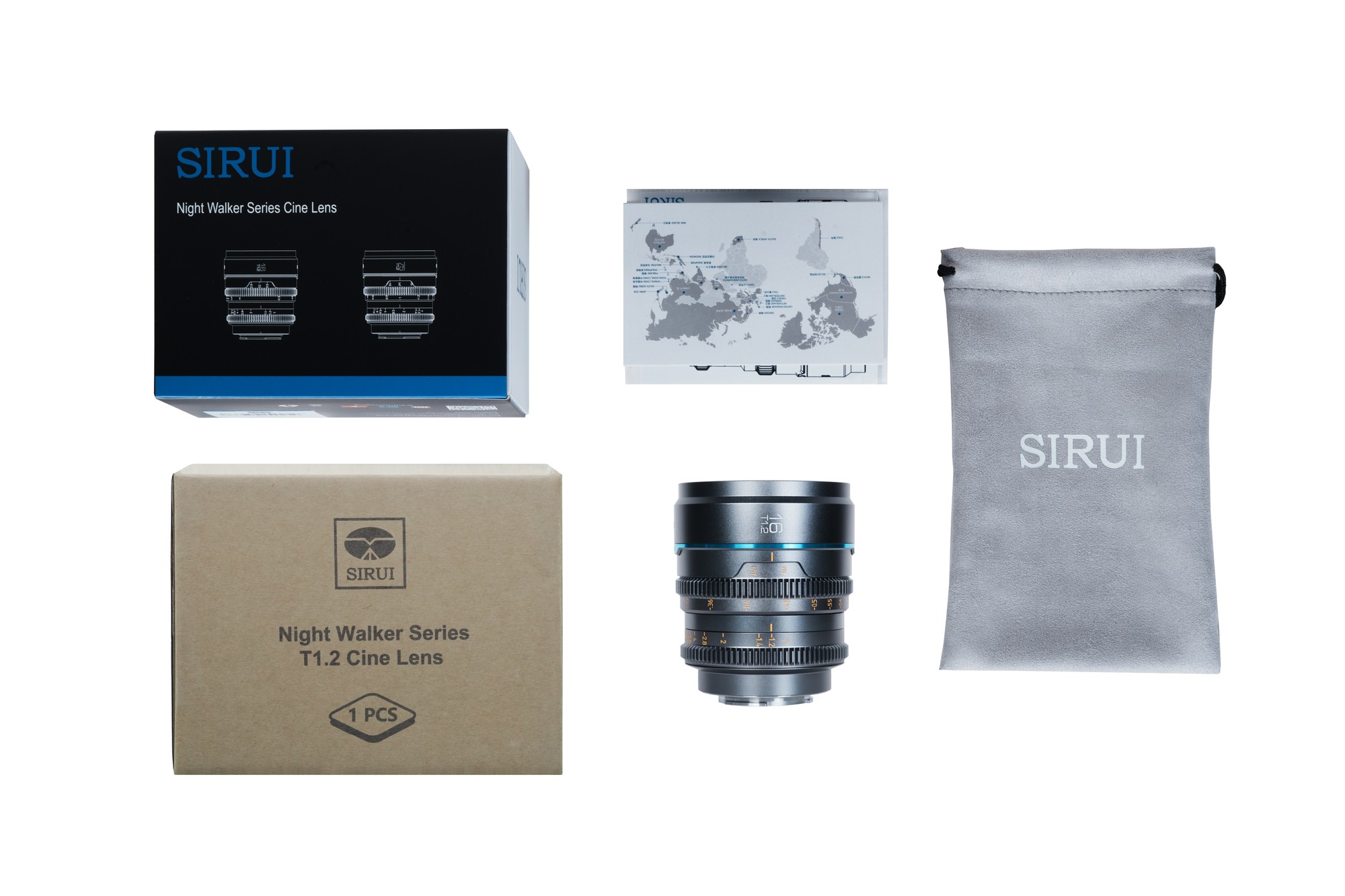 SIRUI Nightwalker Series 16mm T1.2 S35 Manual Focus Cine Lens (M4/3 Mount, Gun Metal Gray) - 3