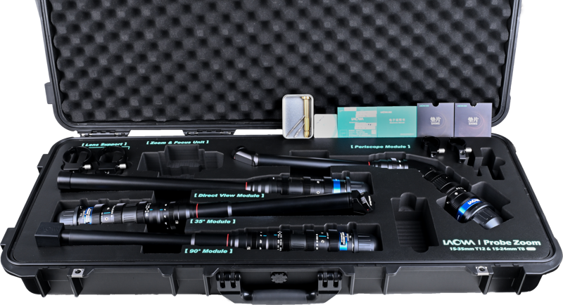 Laowa Probe Zoom 4-lens Bundle 15–35mm T12 Lens  (Direct, Periscope, 35° Degree, 90° Degree) Arri PL - 5