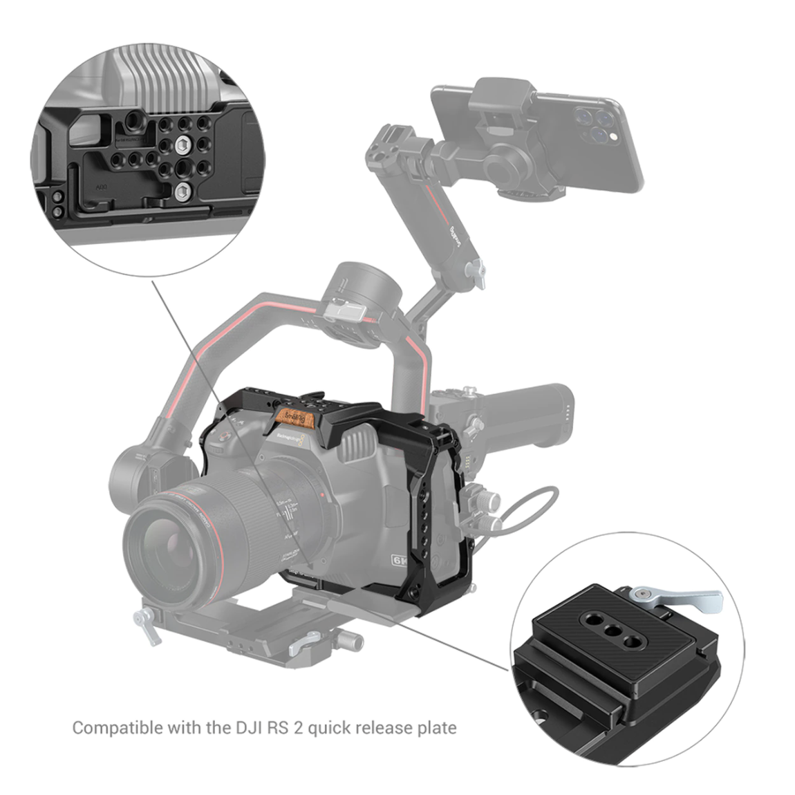 SmallRig Full Cage for BMPCC 6K Pro 3270 - 7