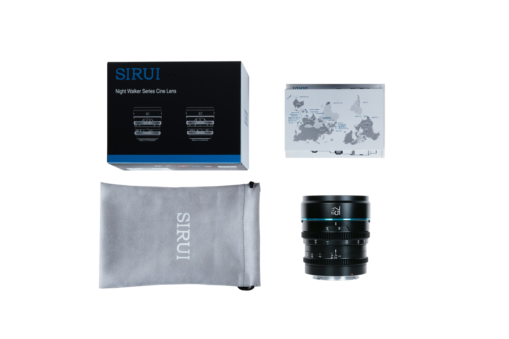 SIRUI Nightwalker Series 75mm T1.2 S35 Manual Focus Cine Lens (L Mount, Black) - 2
