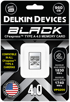 Delkin CFexpress 4.0 BLACK | Type A | VGP200, R1830/W1740 (Type A | 4.0) 960GB